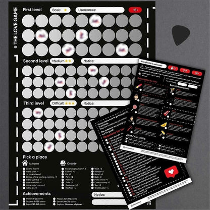 Valentine's Scratch-Off Date Poster