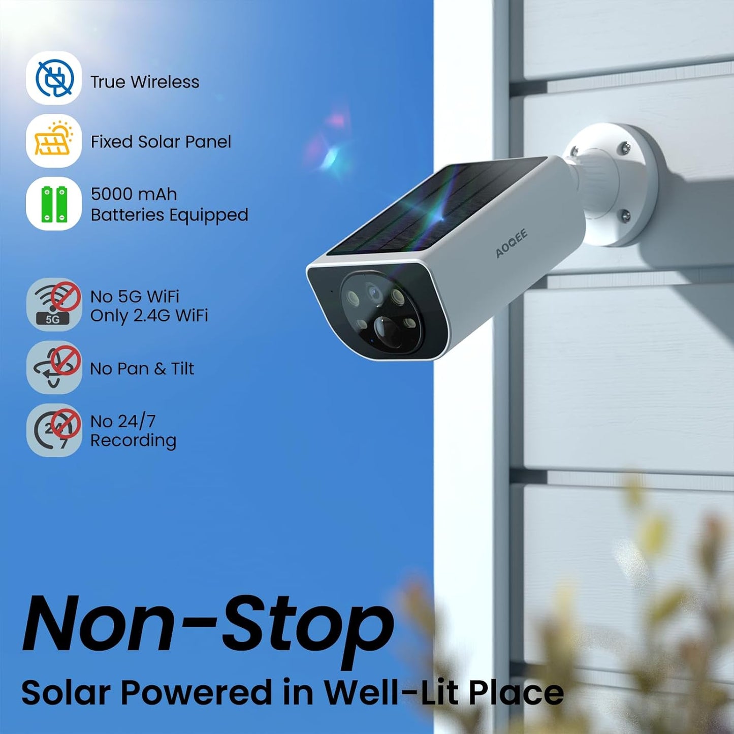 Wansview SolarGuard™ 2K Outdoor Security Camera