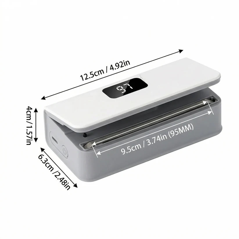 Mini USB Rechargeable Snack Bag Sealer with LED Display