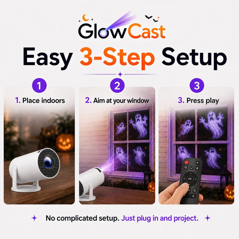 GlowCast™ Halloween Window Projector