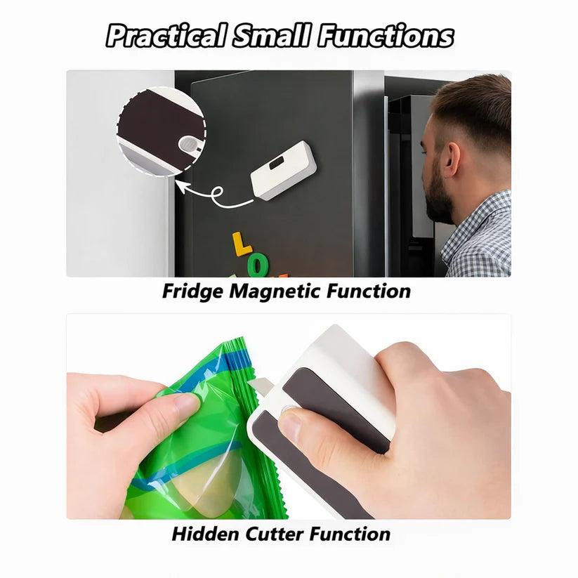 Mini USB Rechargeable Snack Bag Sealer with LED Display