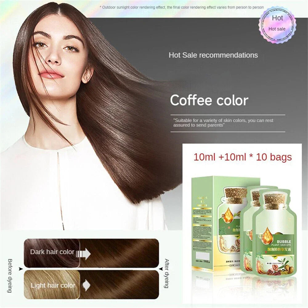Plant Bubble Hair Dye Shampoo